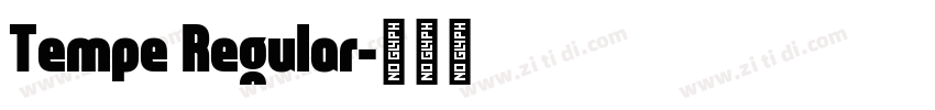 Tempe Regular字体转换